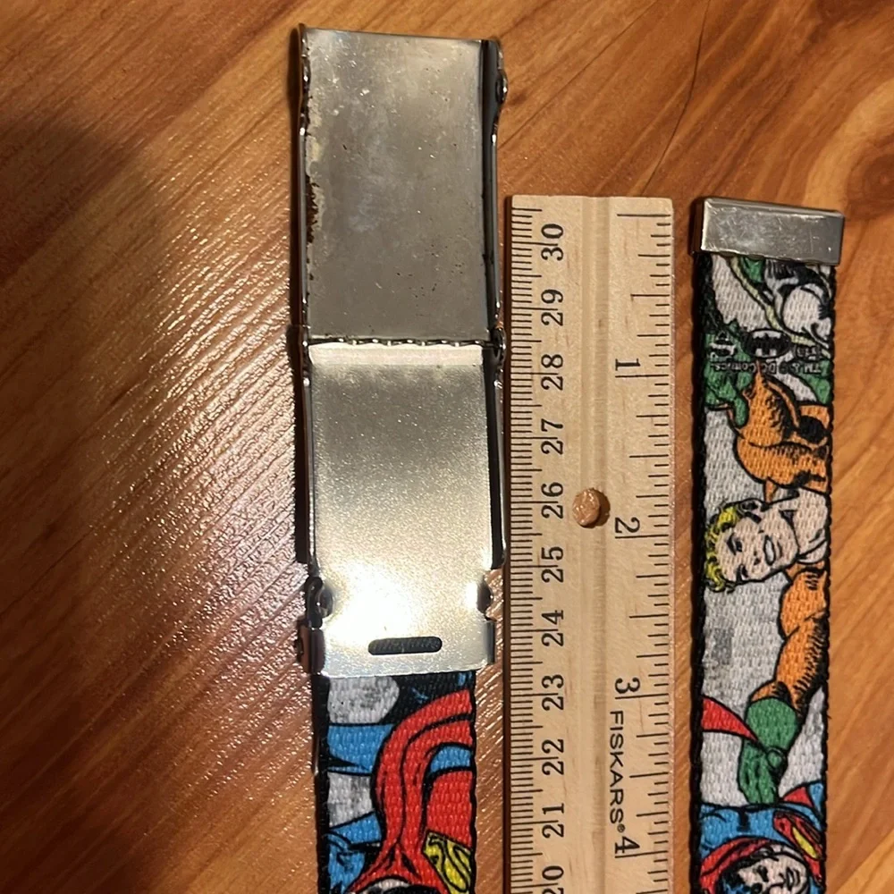 Super Hero - Superman - Cartoon Character Belt with Silver Buckle for Kids